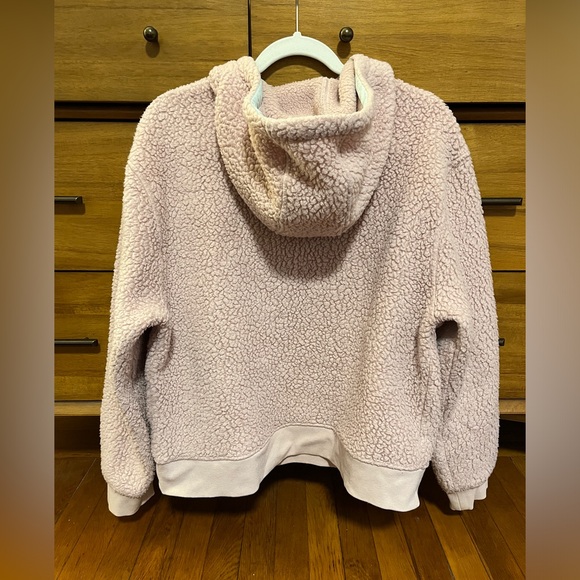 J. Crew Polartec® sherpa fleece half-zip hoodie Size Large - Picture 4 of 8